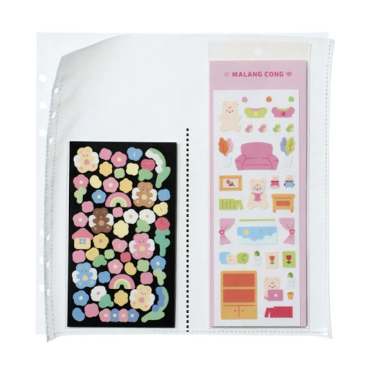 6 Ring A5 Wide Double-sided Pocket Refill