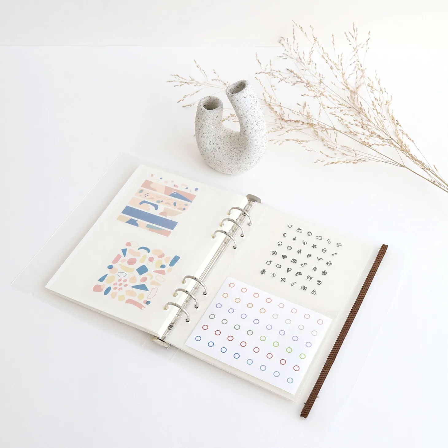 Self-adhesive 6 Ring A5 Photo Album Refill