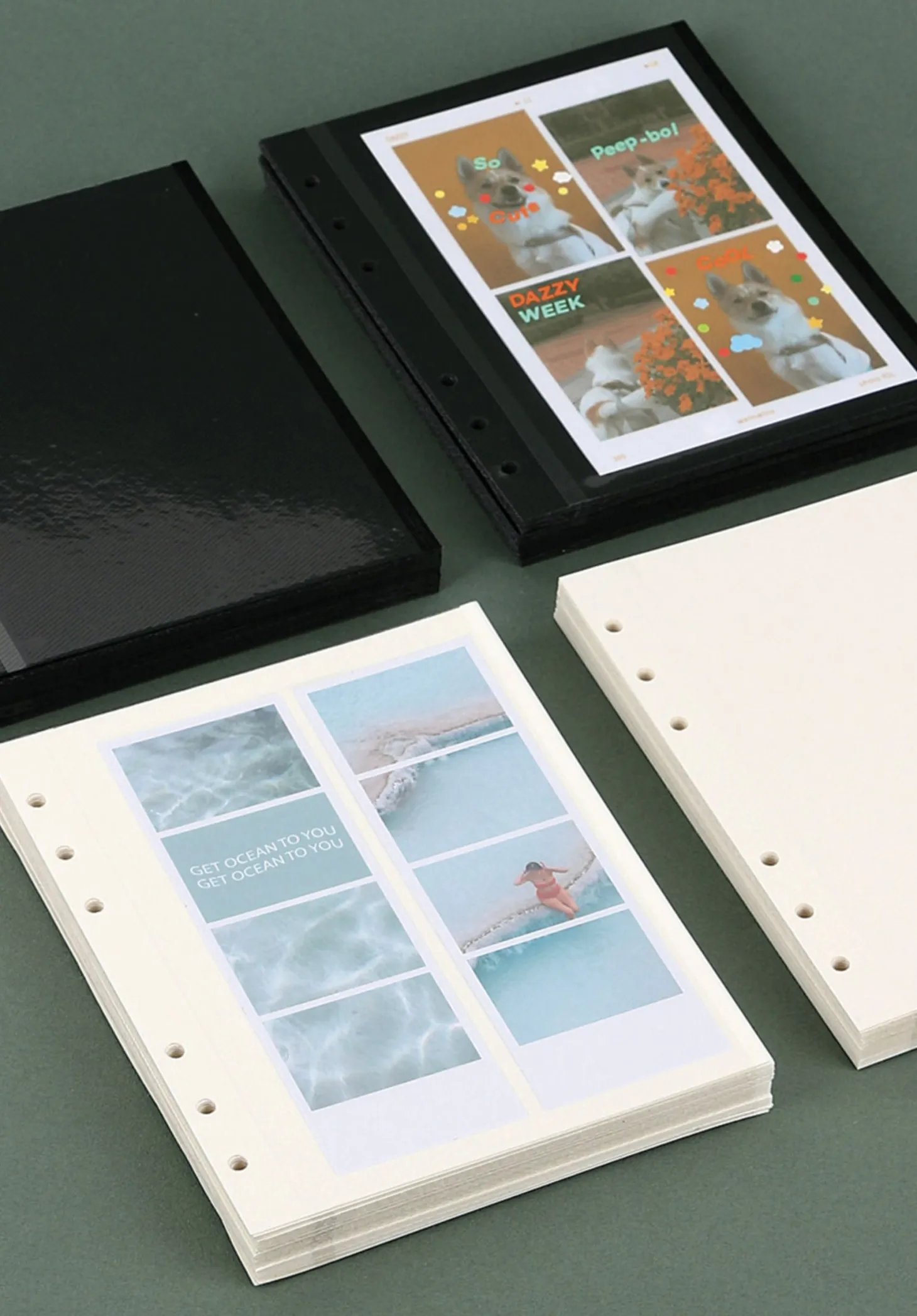 Self-adhesive 6 Ring A6 Wide Photo Album Refill