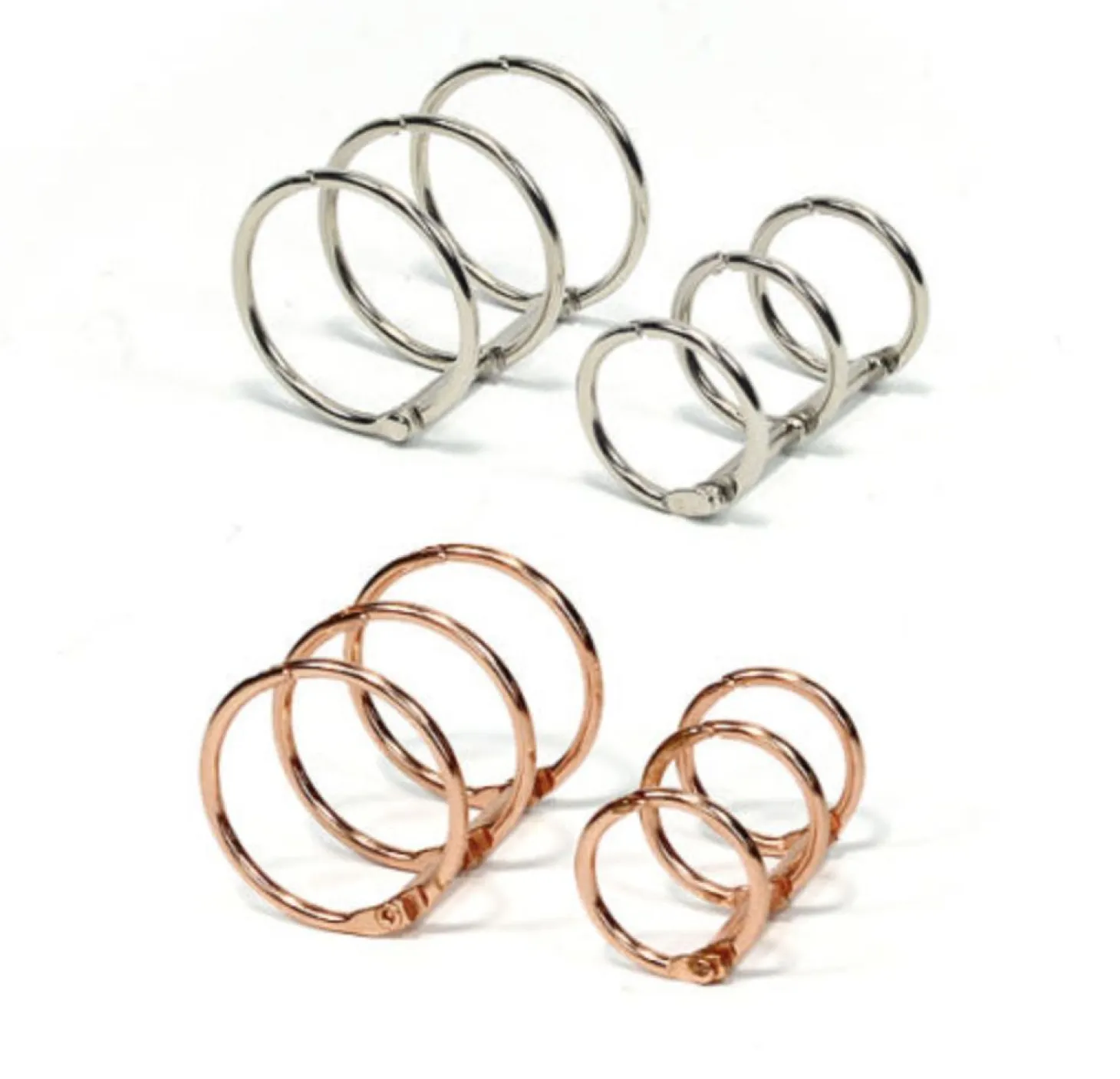 Silver A5 Binder 6 Ring Set