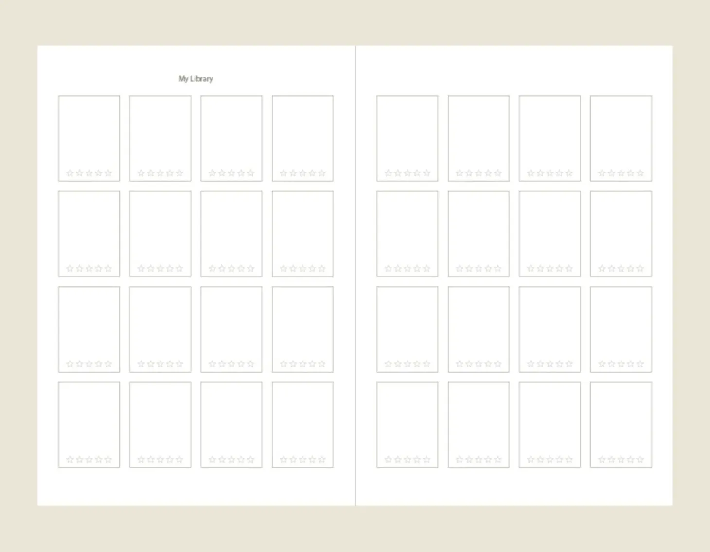 Slim Book Lover's Archive Reading Journal
