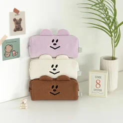 Smile Bear Cushion Pencil Pouch