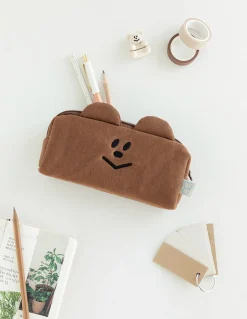 Smile Bear Cushion Pencil Pouch