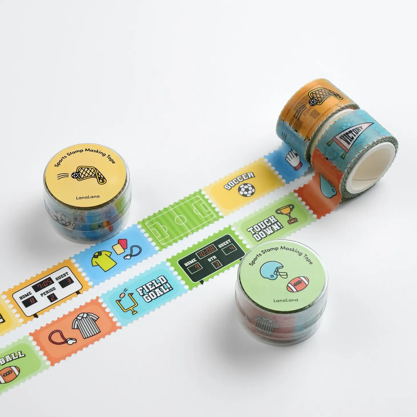 Sports Stamp Masking Tape