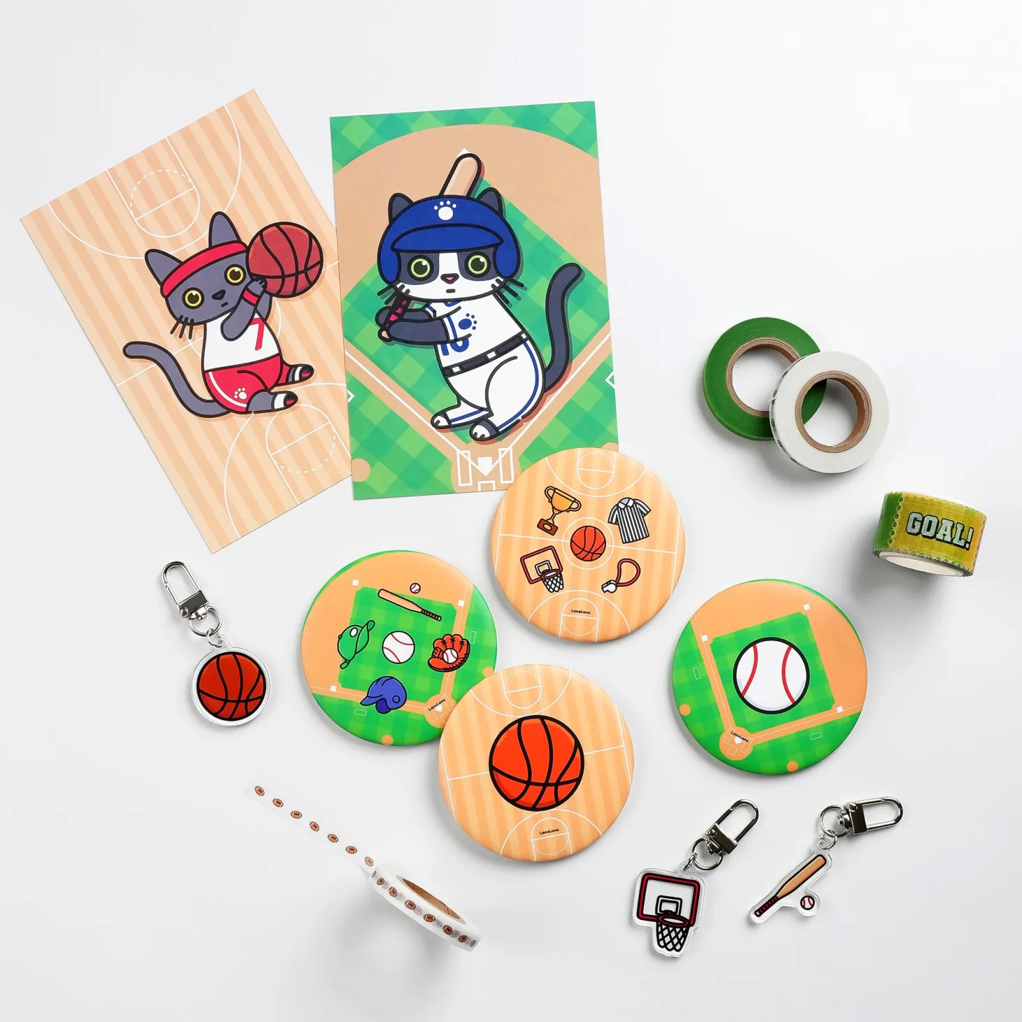 Sports Stamp Masking Tape