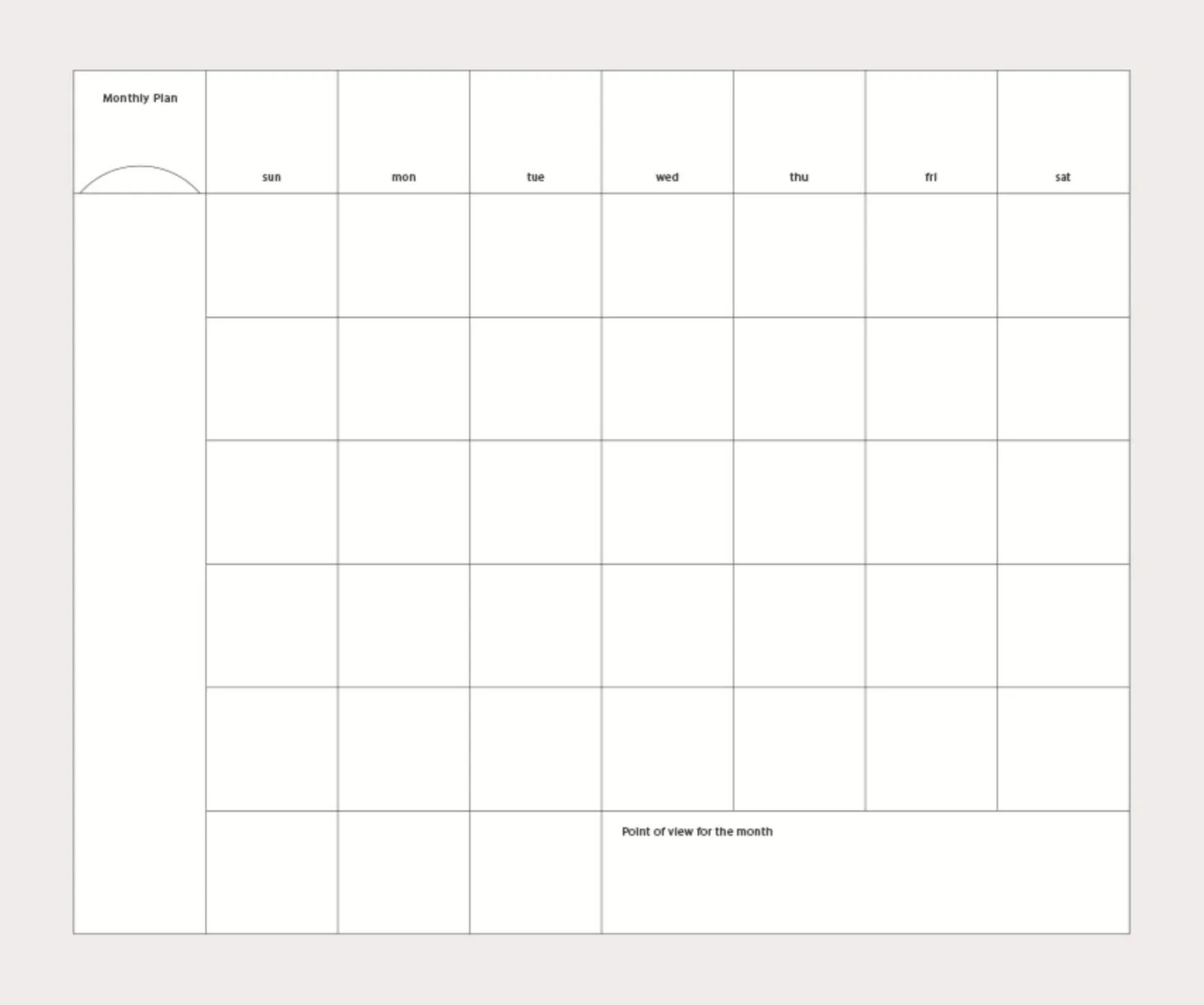 The Scenery Weekly Planner