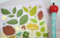 Transparent Leaf Deco Sticker