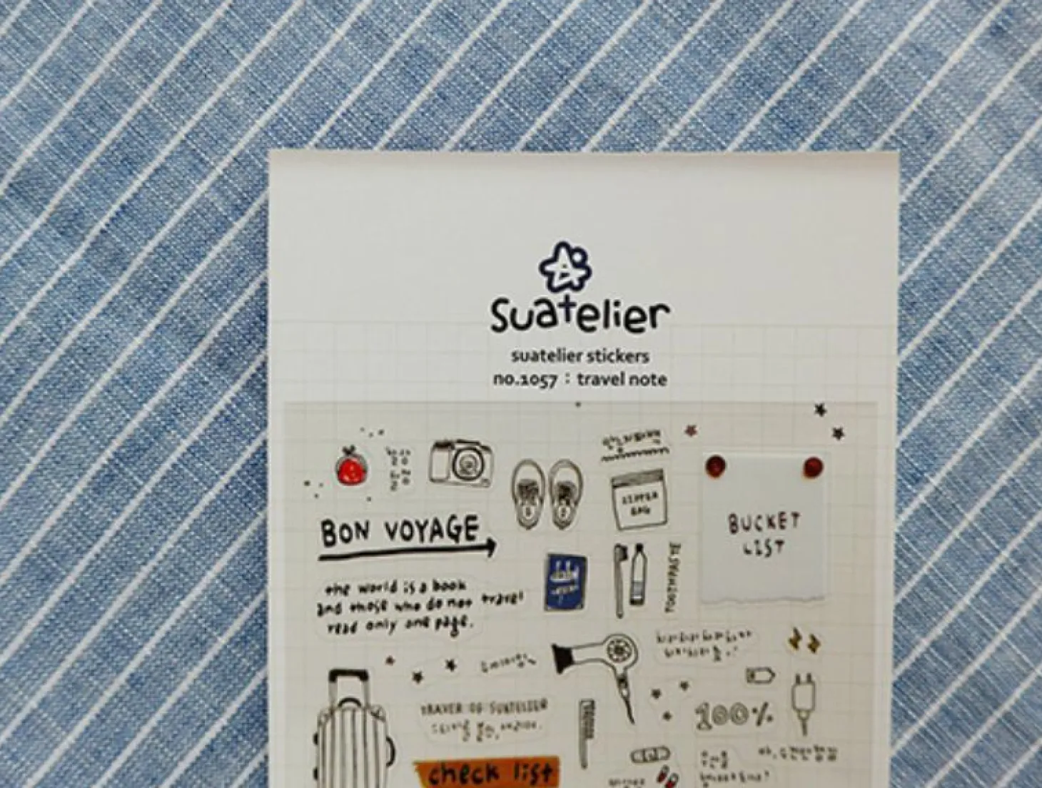Travel Note Deco Sticker