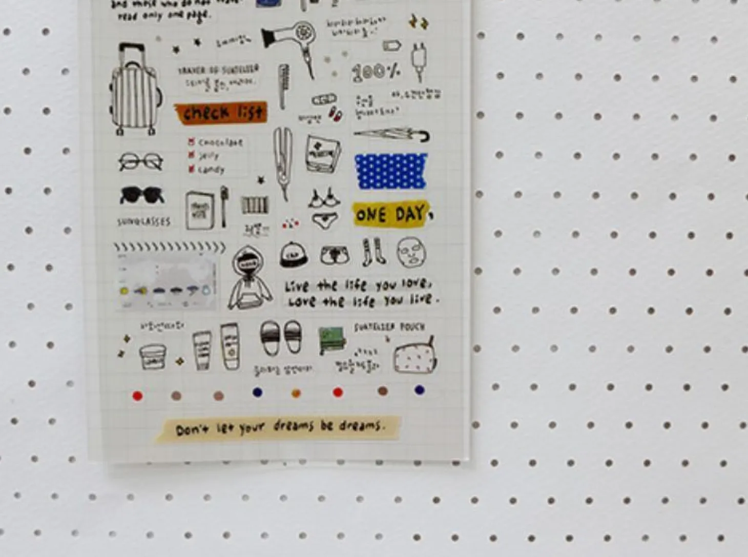 Travel Note Deco Sticker