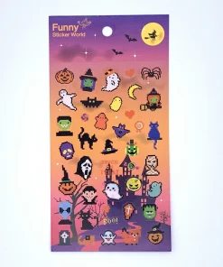 Trick or Treat 8-bit PVC Sticker