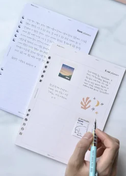 Up&Down Index 6 Ring A5 Planner Refill