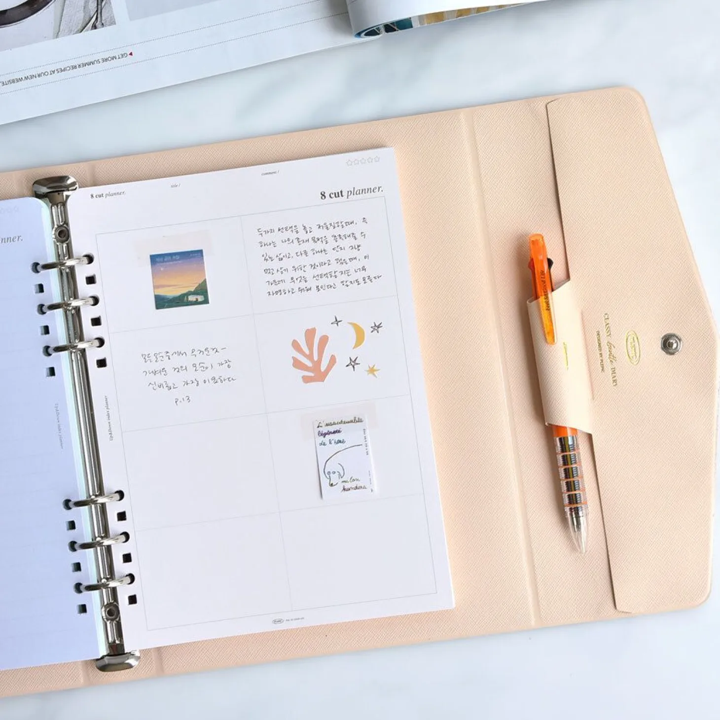 Up&Down Index 6 Ring A5 Planner Refill