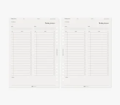 Up&Down Index 6 Ring A5 Planner Refill
