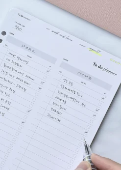 Up&Down Index 6 Ring A5 Planner Refill