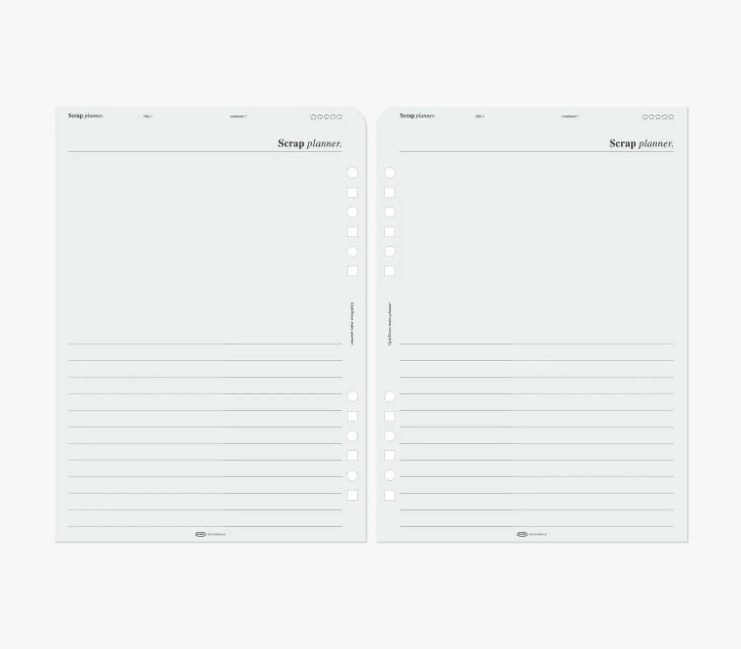 Up&Down Index 6 Ring A5 Planner Refill