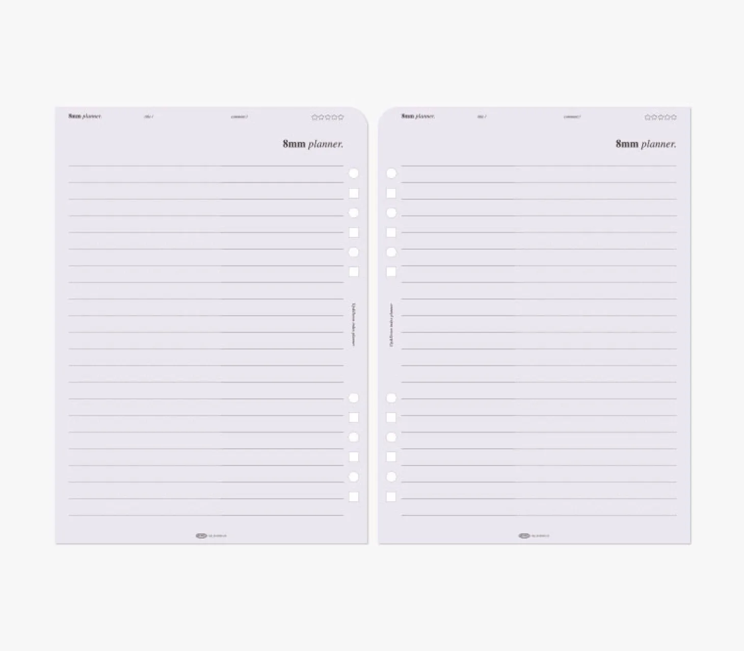 Up&Down Index 6 Ring A5 Planner Refill