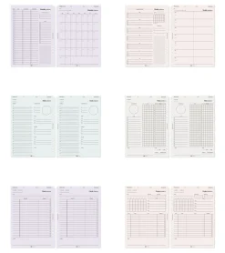 Up&Down Index 6 Ring A5 Planner Refill
