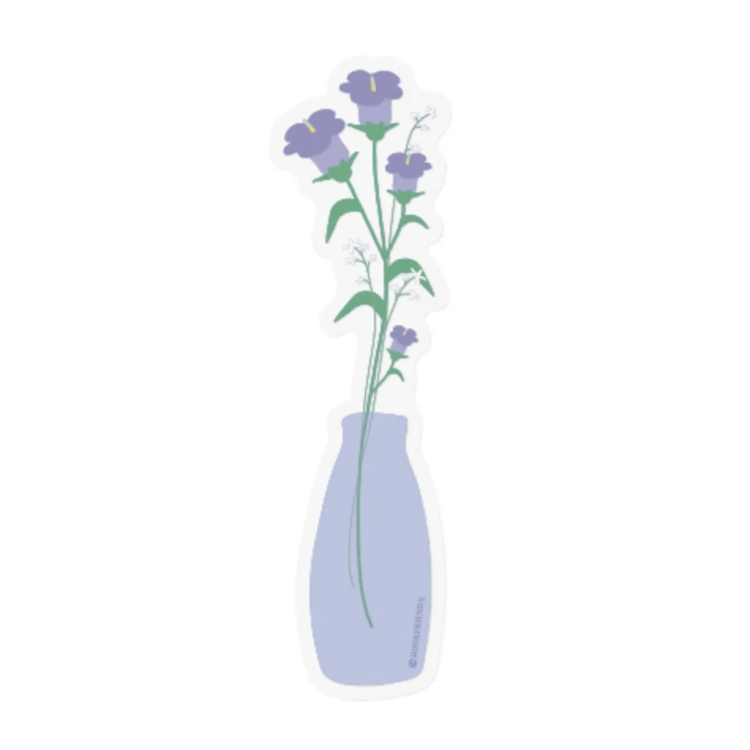 Vase Flower Clear Bookmark