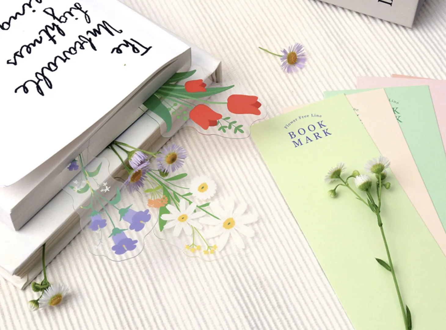Vase Flower Clear Bookmark