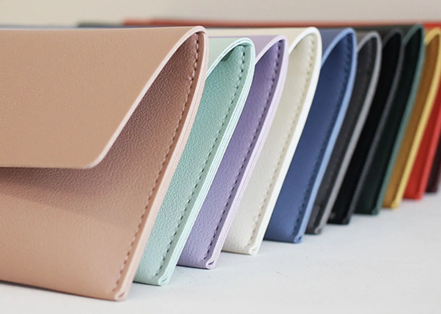 Vegan Leather Cash Envelope Pouch