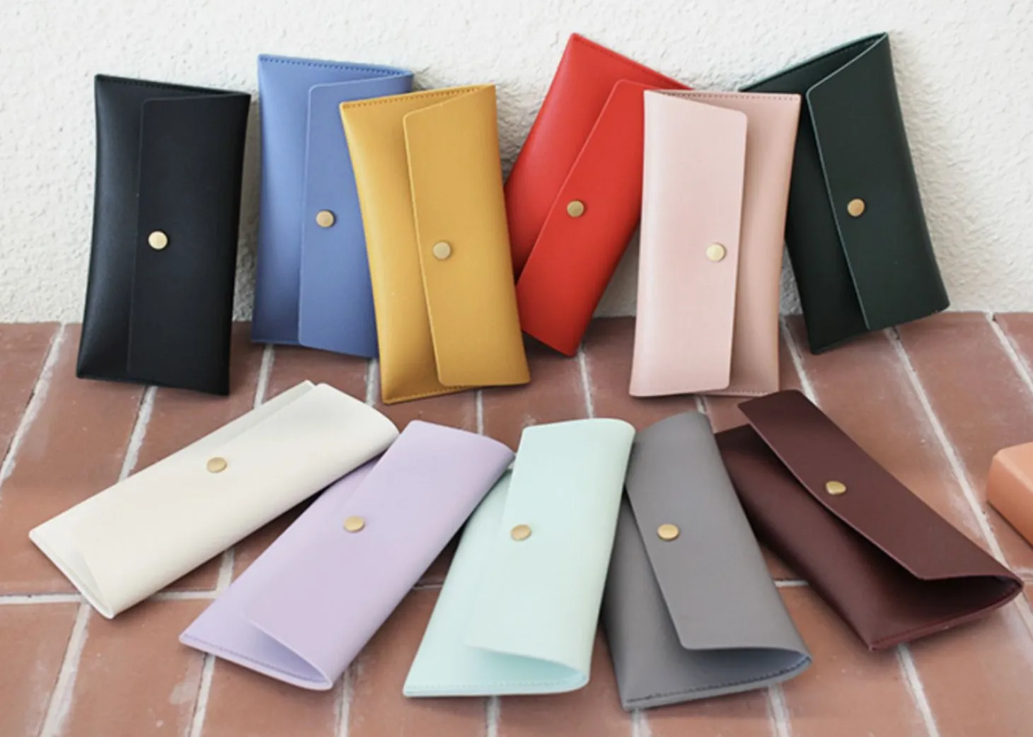 Vegan Leather Cash Envelope Pouch