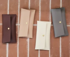 Vegan Leather Cash Envelope Pouch