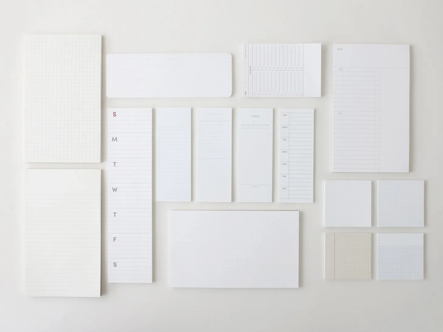 Vertical Weekly Schedule Sticky Note