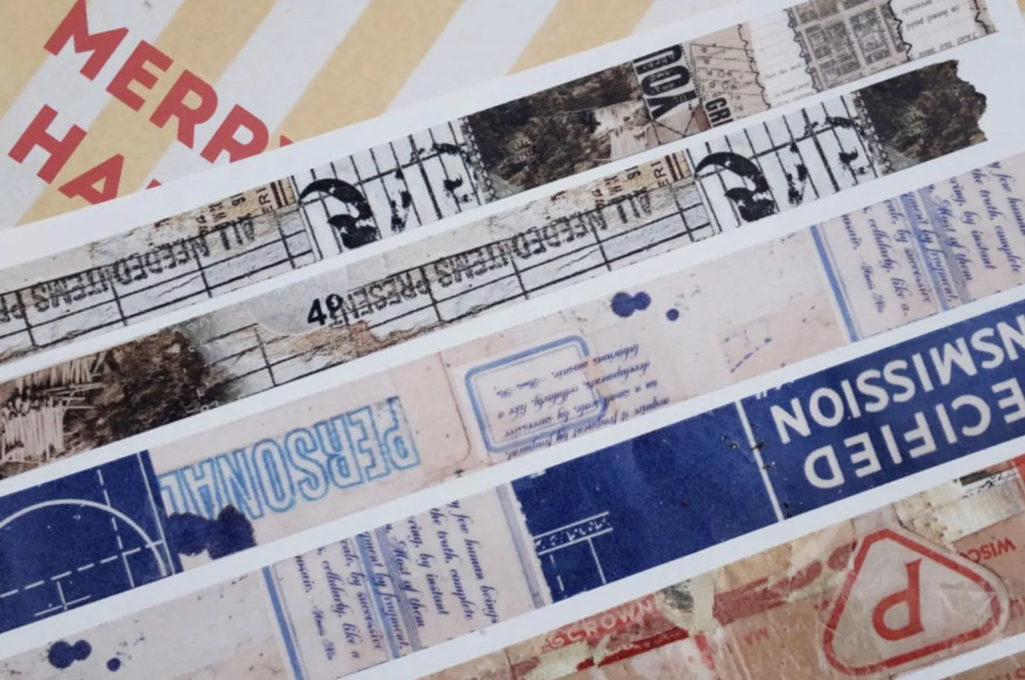 Vintage Collage Masking Tape