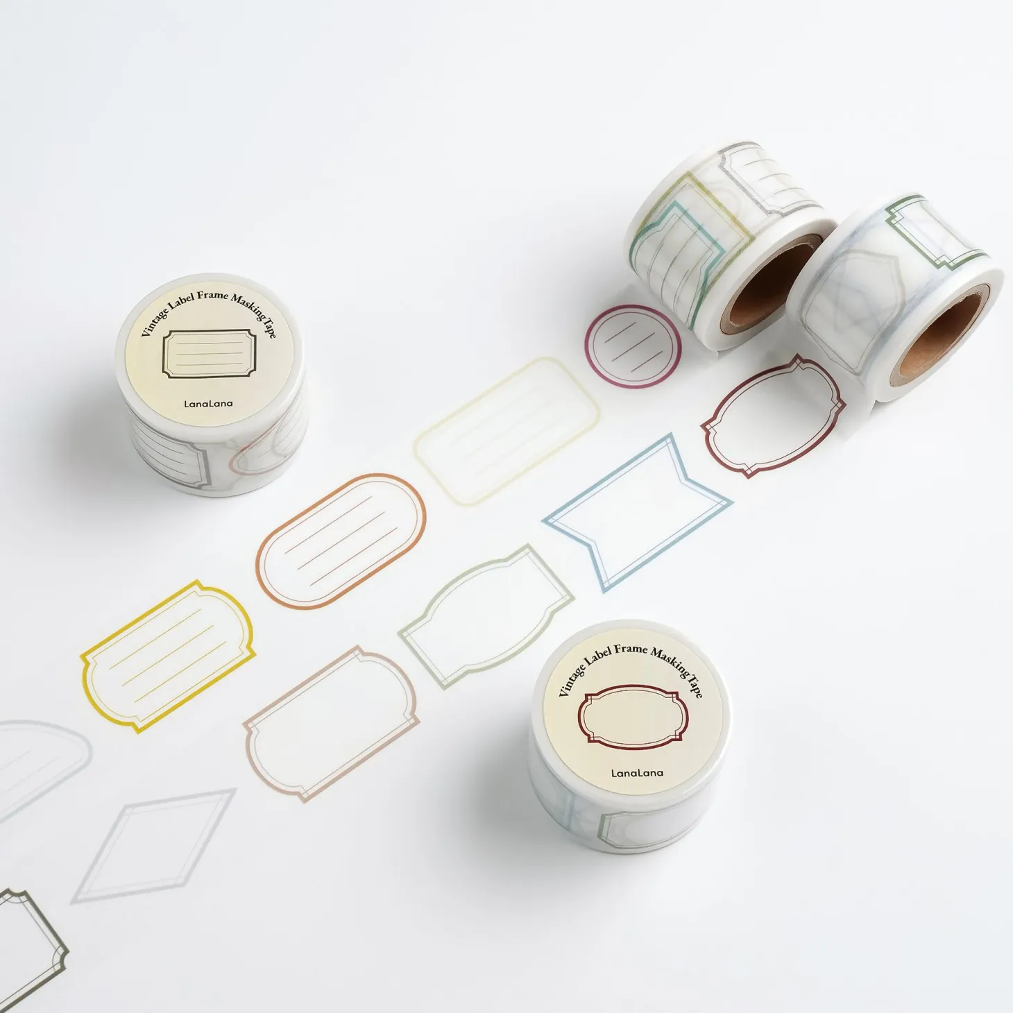 Vintage Label Frame Masking Tape