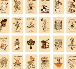 Vintage Label Sticker Box