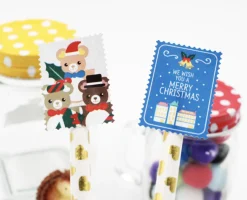 Winter Holiday Stamp Deco Sticker