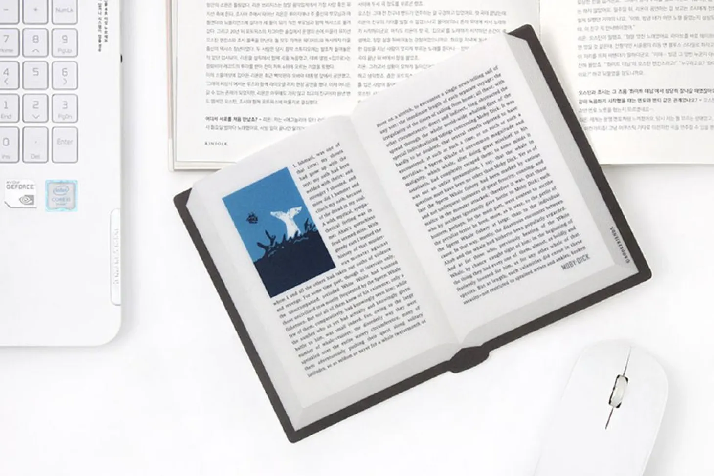 World Literature Opened Book Mouse Pad