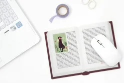 World Literature Opened Book Mouse Pad