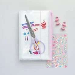 Zipper Sticker Pocket Binder